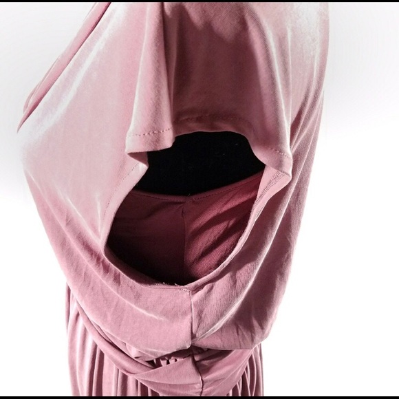 Free People Criss Cross Mini Dress in Mulberry - Picture 3 of 7